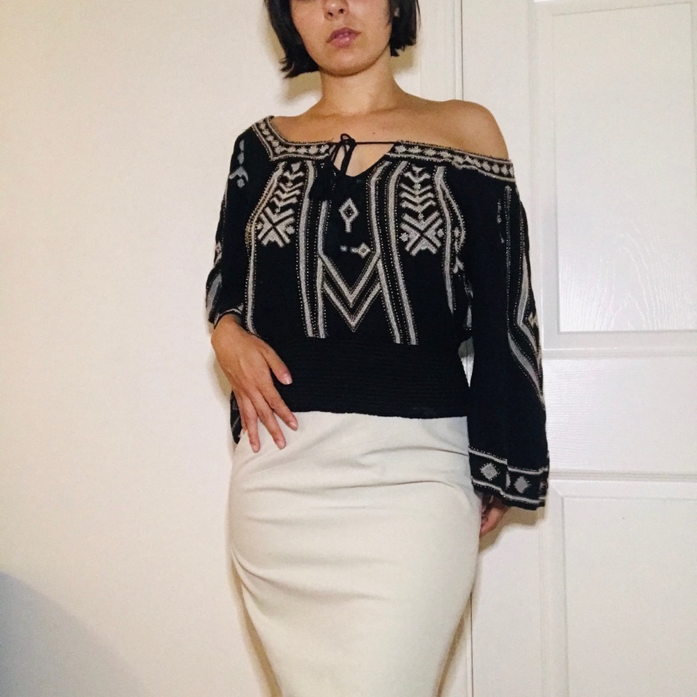 Black Cotton blouse